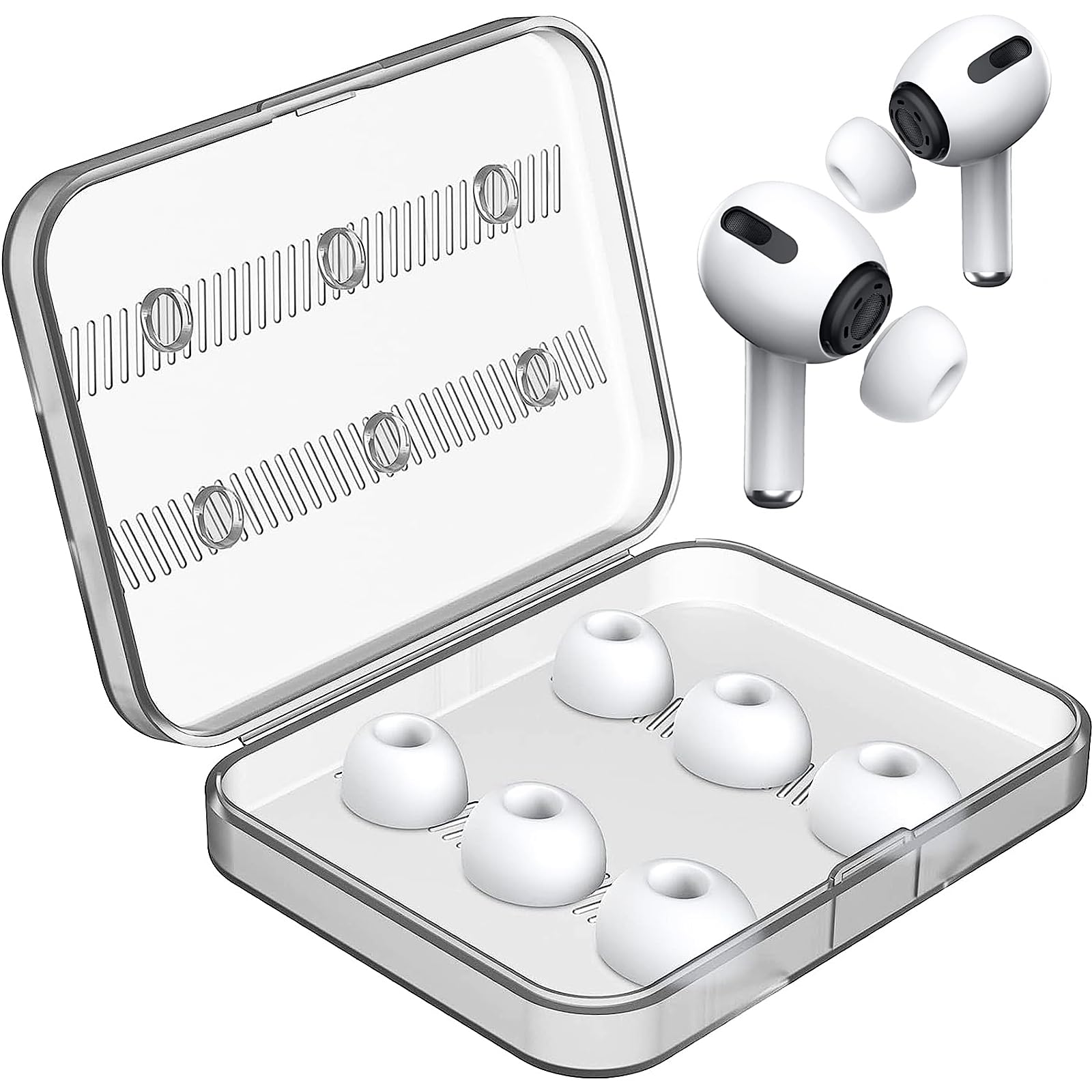 Amazon | AirPods Pro 1st 2nd イヤーチップバッド3組 Sサイズ M L 3
